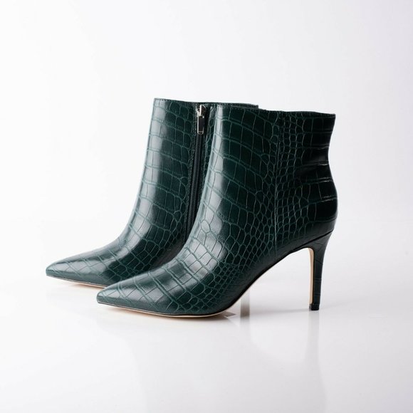 Nine West Womens Fhayla Pointy Toe Booties Ankle - Picture 5 of 9